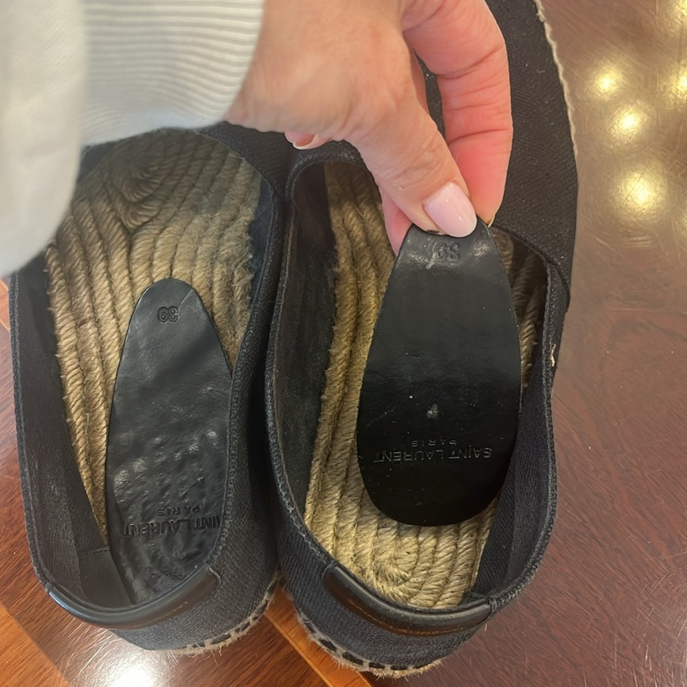 Saint Laurent Black Espadrilles - Picture 6 of 9